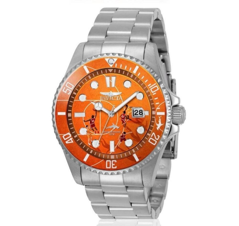 Invicta Pro Diver Visions From Above Mens Watch Basketball Series 43mm New